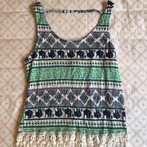 Printed tank top